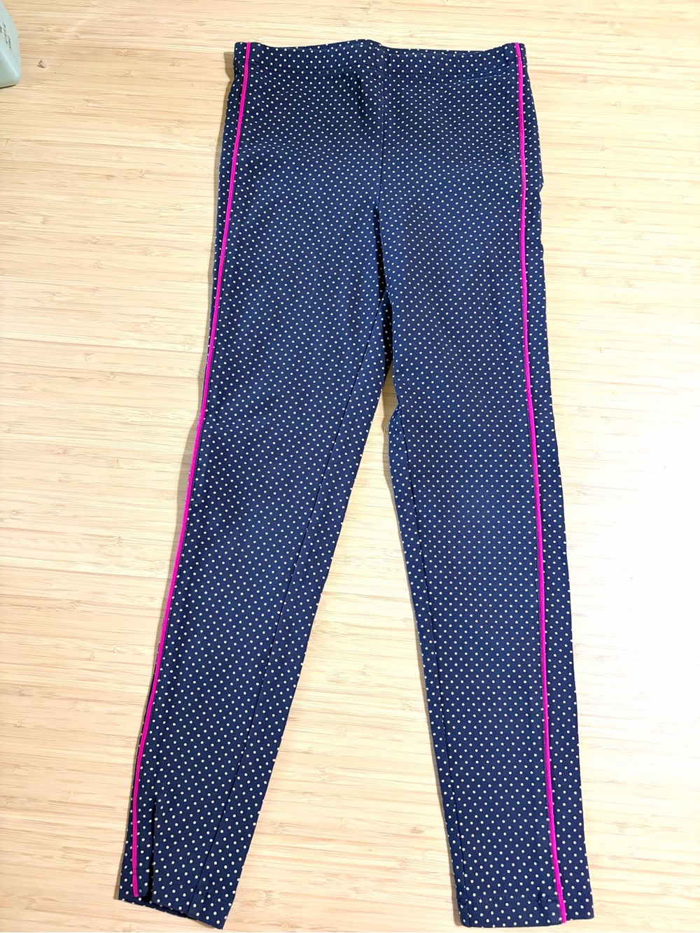 Tea Collection Navy Polka Dot Leggings 8